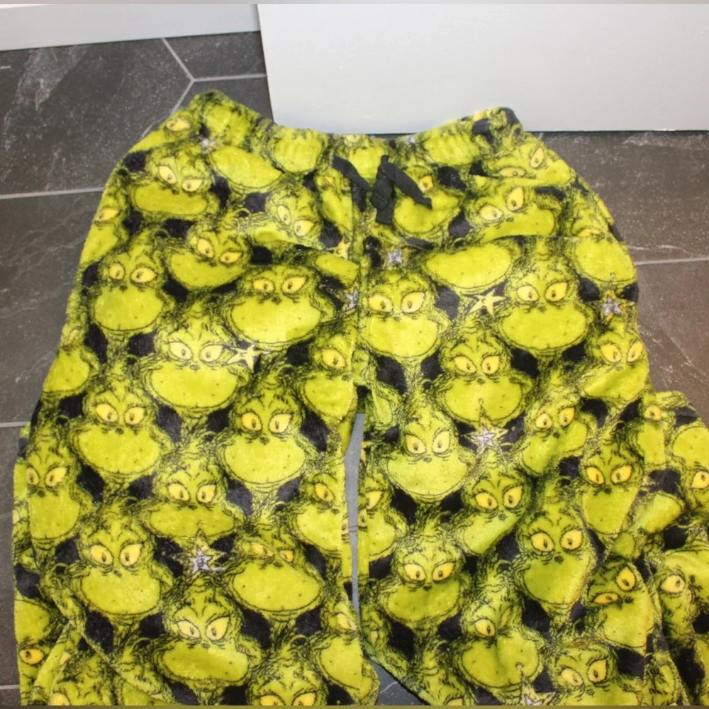 Dr. Seuss Grinch Superminky Fleece Sleep Pants Men’s Small - Picture 13 of 13